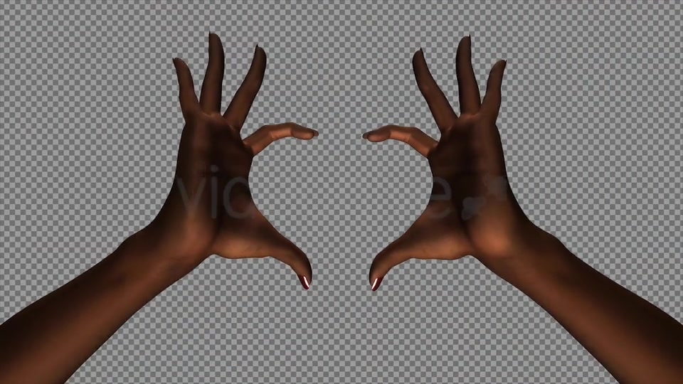Heart Sign Gesture Black Woman Hands II Videohive 15024582 Motion Graphics Image 7