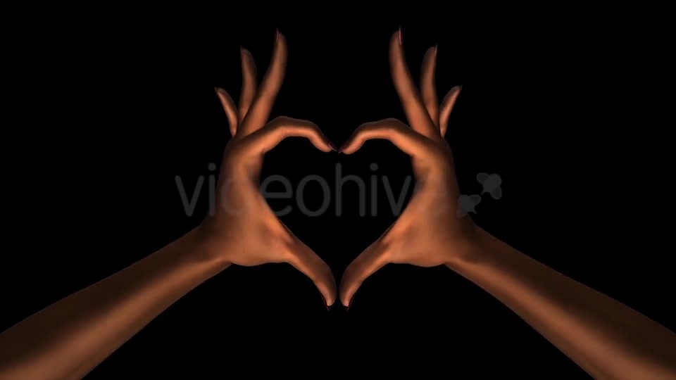 Heart Sign Gesture Black Woman Hands III Videohive 15076573 Motion Graphics Image 2