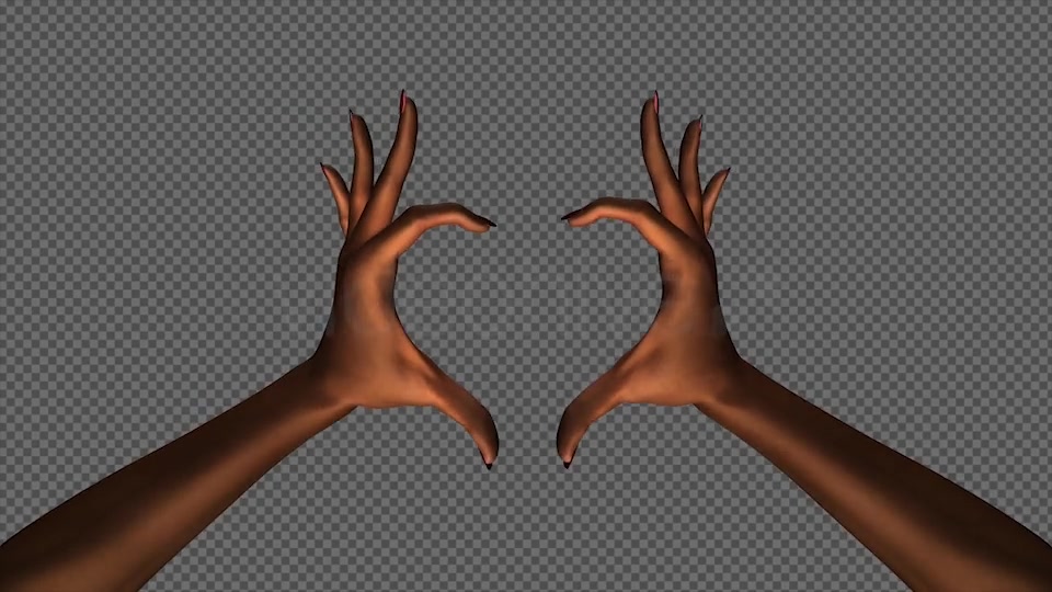 Heart Sign Gesture Black Woman Hands III Videohive 15076573 Motion Graphics Image 6