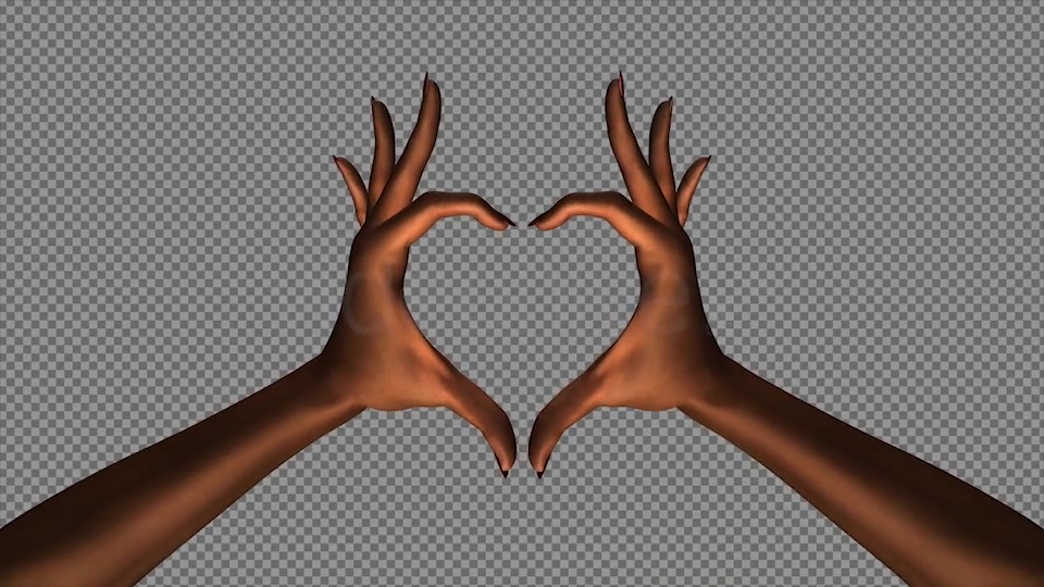 Heart Sign Gesture Black Woman Hands III Videohive 15076573 Motion Graphics Image 8