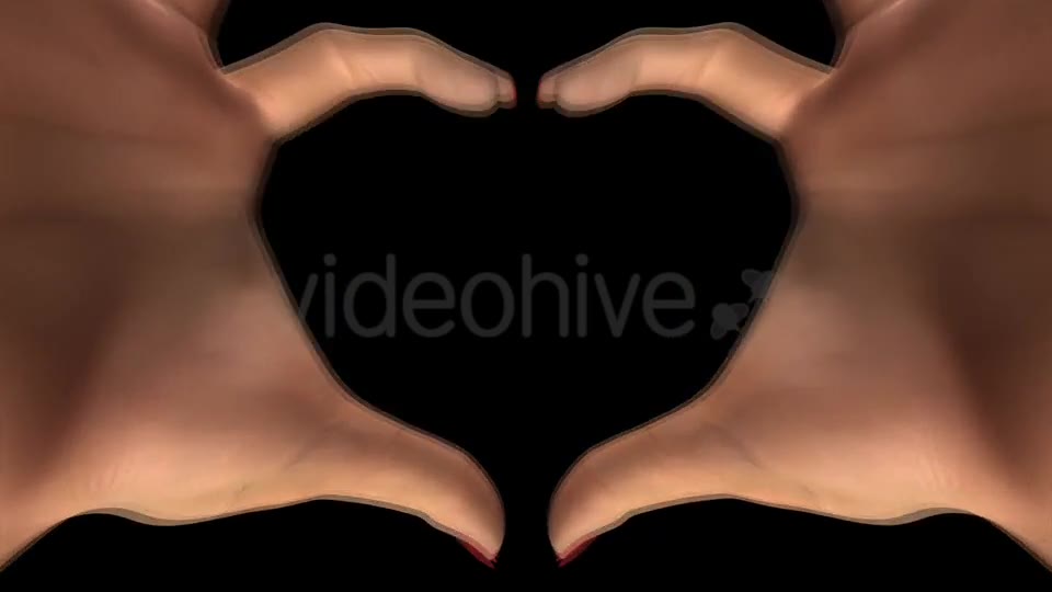 Heart Sign Gesture White Woman Hands II Videohive 15024560 Motion Graphics Image 2