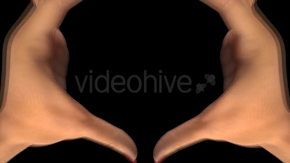 Heart Sign Gesture White Woman Hands III Videohive 15076532 Motion Graphics Image 3