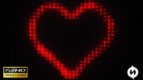 Heart with Lights VJ 4 - 14552104 Videohive Download