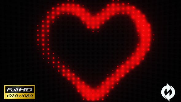 Heart with Lights VJ 5 - Videohive 14559147 Download