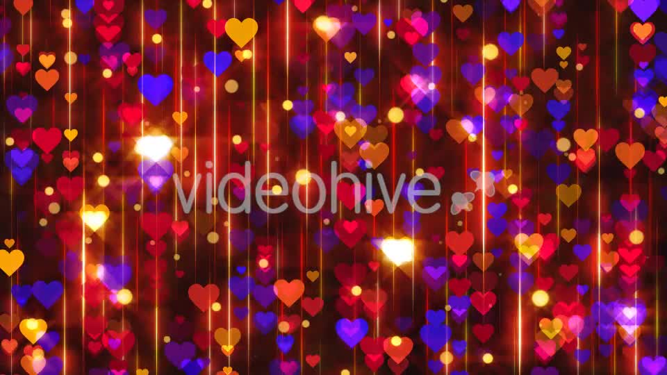 Hearts Lines Loop Videohive 20693246 Motion Graphics Image 1