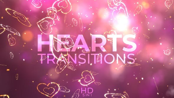 Hearts Transitions - 23158825 Videohive Download