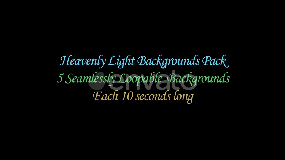 Heavenly Light Backgrounds Pack Videohive 24624377 Motion Graphics Image 3
