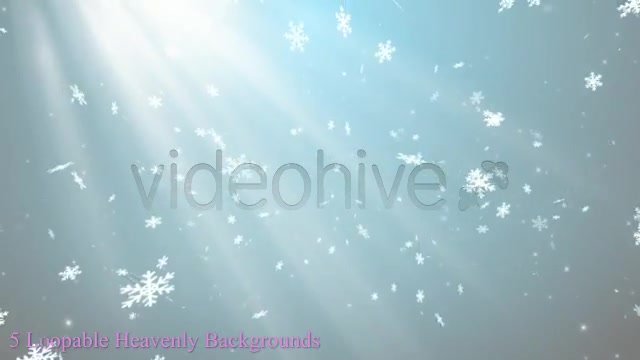 Heavenly Snowflakes 5 Background pack Videohive 3481257 Motion Graphics Image 2
