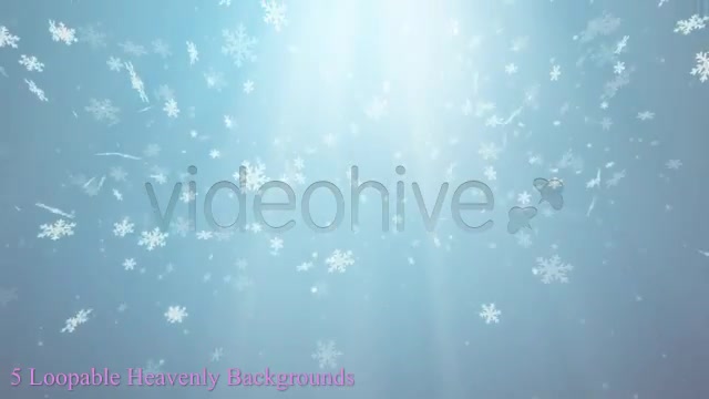 Heavenly Snowflakes 5 Background pack Videohive 3481257 Motion Graphics Image 4