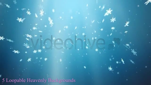 Heavenly Snowflakes 5 Background pack Videohive 3481257 Motion Graphics Image 5