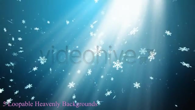 Heavenly Snowflakes 5 Background pack Videohive 3481257 Motion Graphics Image 6