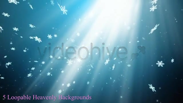 Heavenly Snowflakes 5 Background pack Videohive 3481257 Motion Graphics Image 7