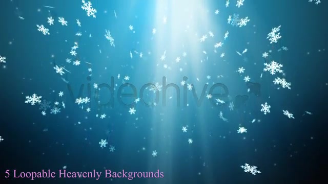 Heavenly Snowflakes 5 Background pack Videohive 3481257 Motion Graphics Image 8