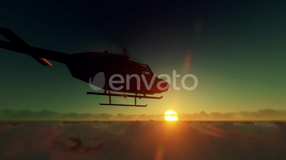 Helicopter On High Clouds Videohive 22605704 Motion Graphics Image 2