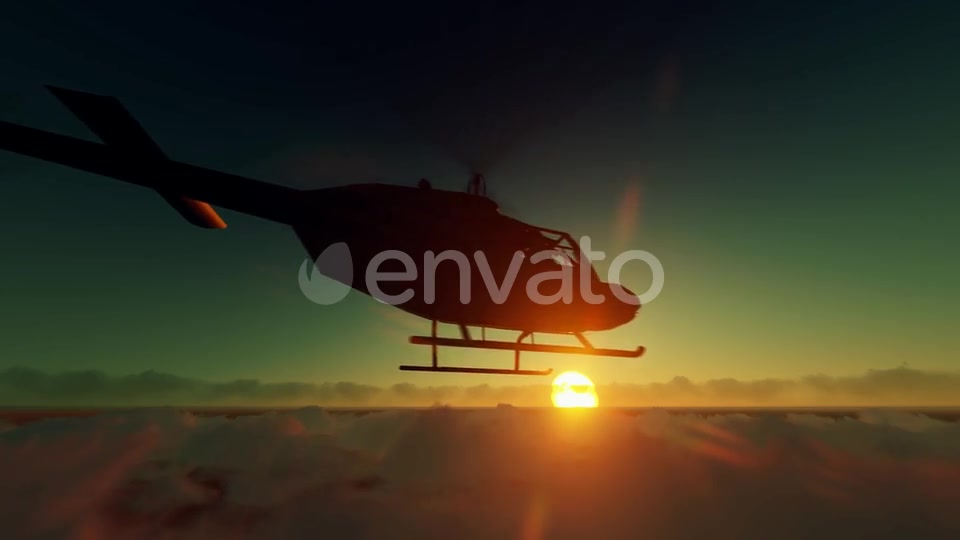 Helicopter On High Clouds Videohive 22605704 Motion Graphics Image 3