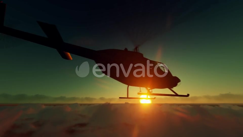 Helicopter On High Clouds Videohive 22605704 Motion Graphics Image 4