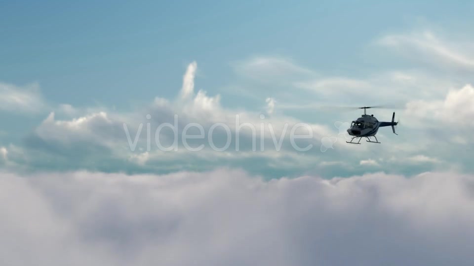 Helicopter on high Clouds Videohive 19692505 Motion Graphics Image 3