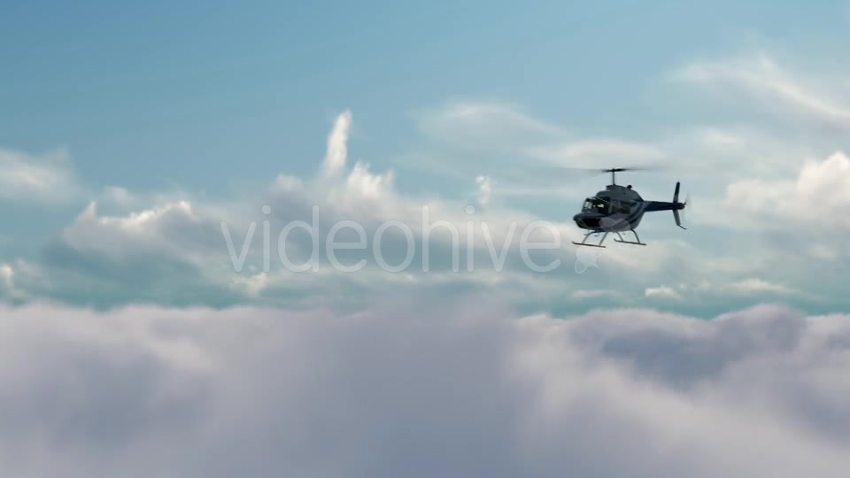 Helicopter on high Clouds Videohive 19692505 Motion Graphics Image 4