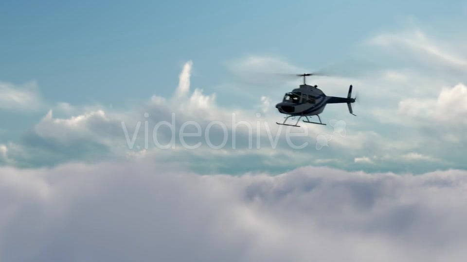 Helicopter on high Clouds Videohive 19692505 Motion Graphics Image 5