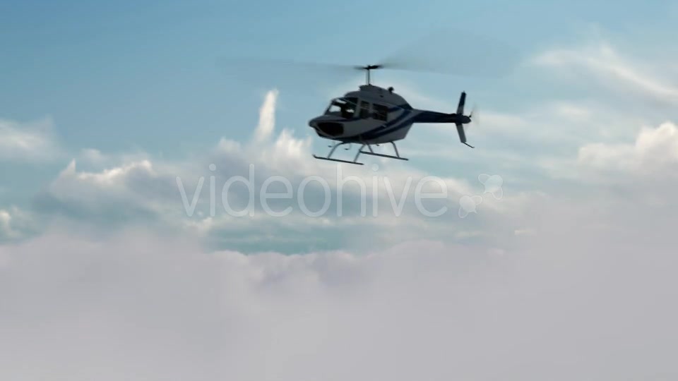Helicopter on high Clouds Videohive 19692505 Motion Graphics Image 6