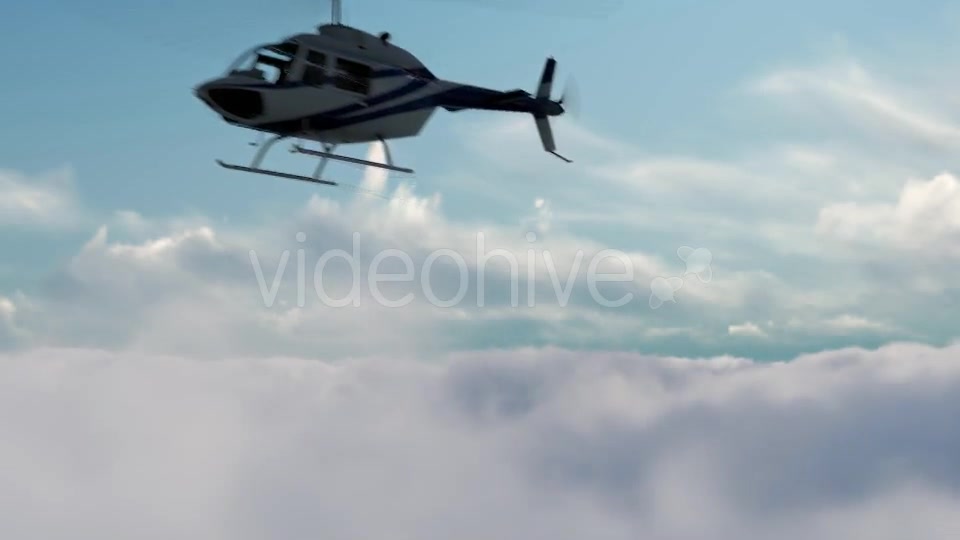 Helicopter on high Clouds Videohive 19692505 Motion Graphics Image 7