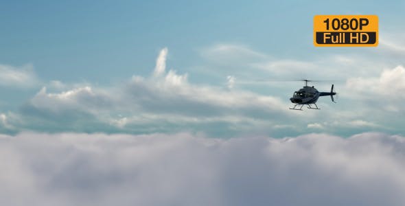 Helicopter on high Clouds - Videohive 19692505 Download
