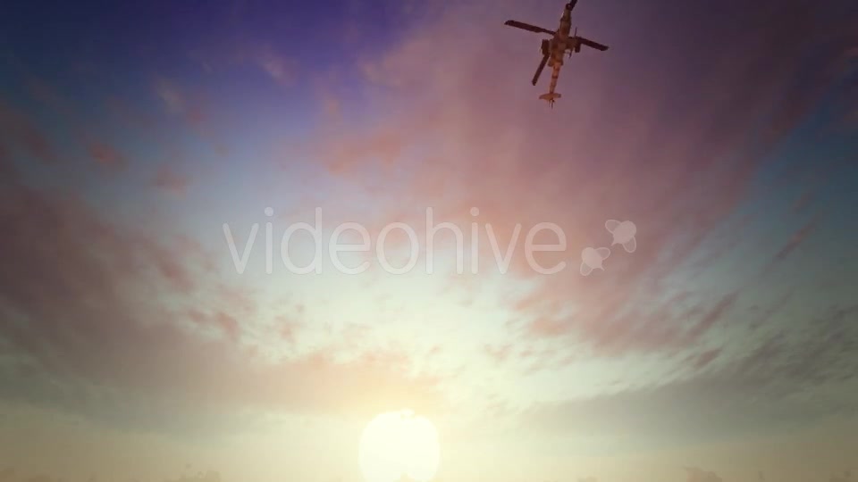Helicopters Sunset Videohive 16710679 Motion Graphics Image 12