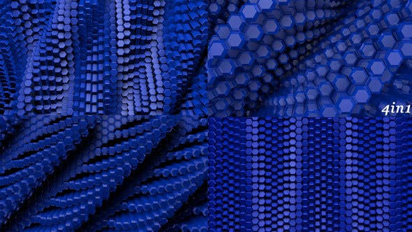 Hex Pixel Wave (4 Pack) - 14088248 Videohive Download