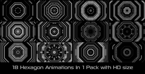 Hexagon Elements Pack 02 - 8181491 Videohive Download