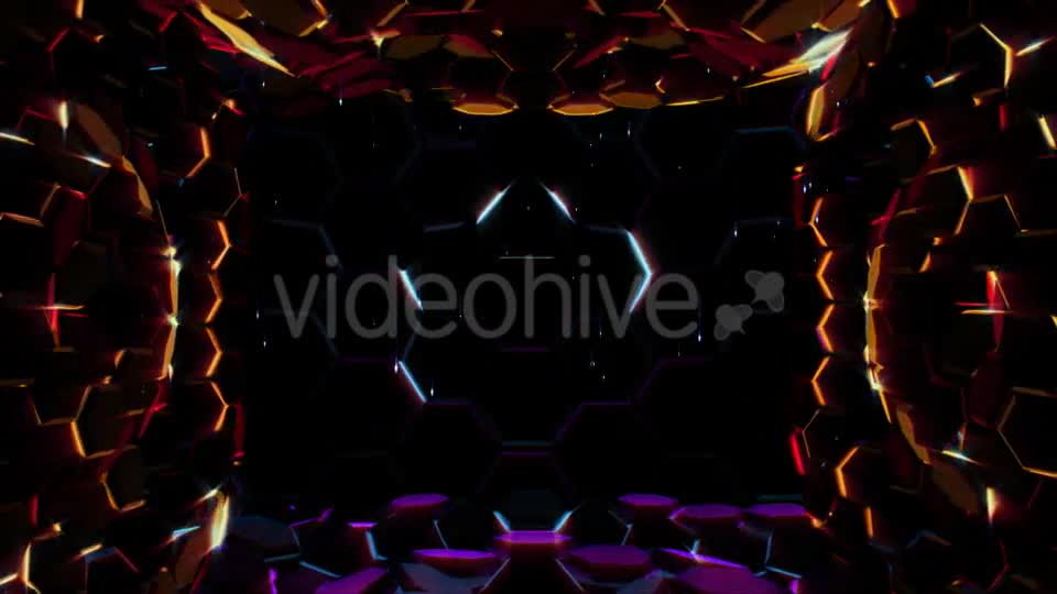 Hexagonal Lights Background Videohive 19191441 Motion Graphics Image 1