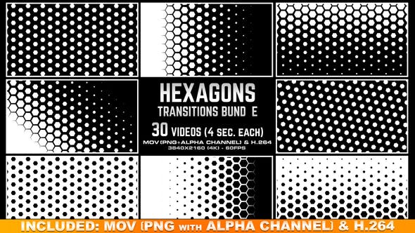 Hexagons Transitions Bundle 4K - 23609125 Download Videohive