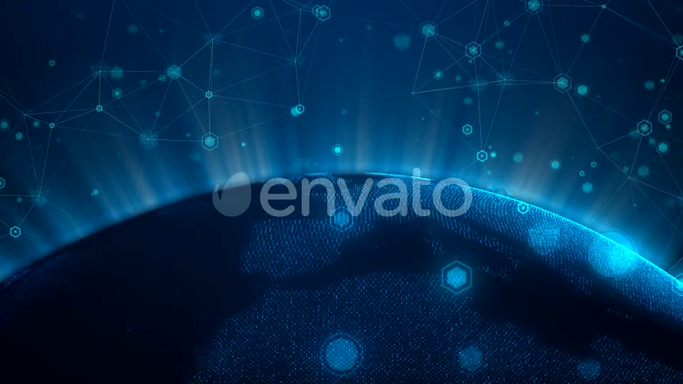 Hi Tech Global Connection Lines Background 4K Videohive 21707678 Motion Graphics Image 2