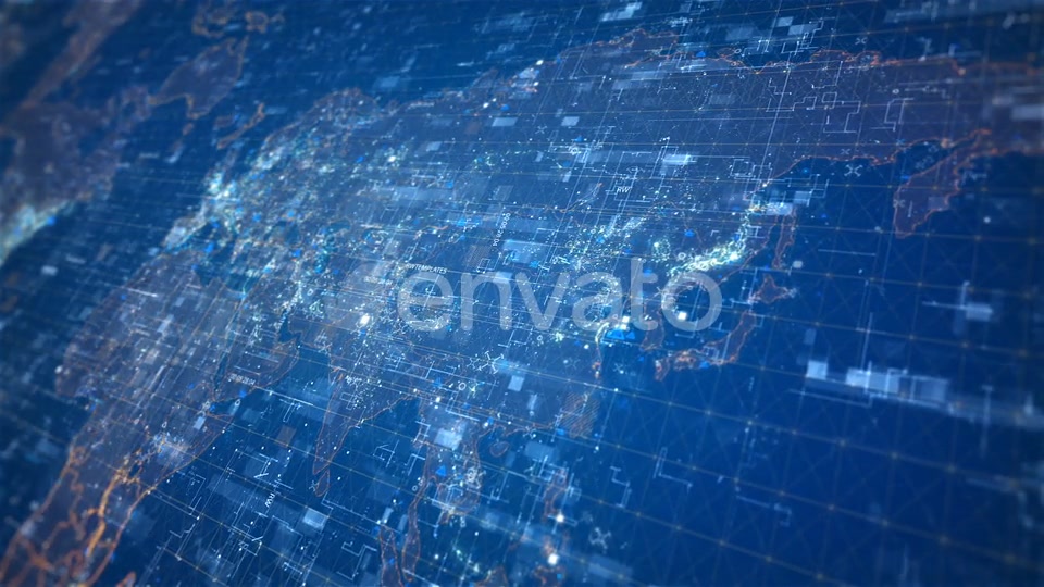 Hi Tech Map Background Videohive 22667995 Motion Graphics Image 4