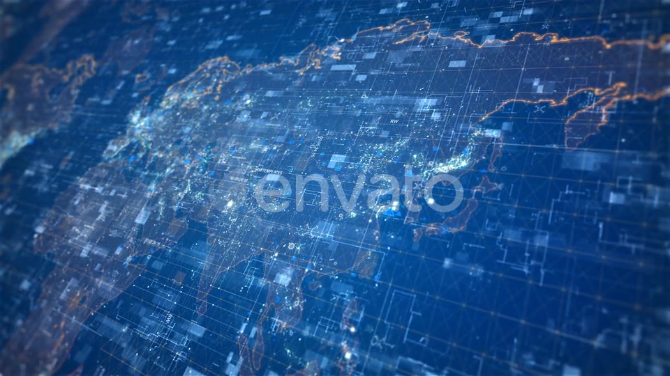 Hi Tech Map Background Videohive 22667995 Motion Graphics Image 5