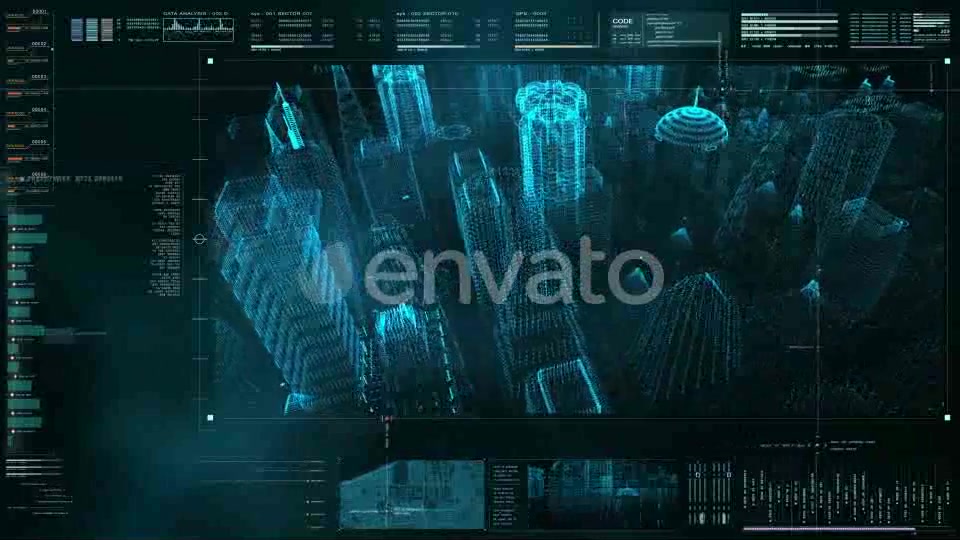 Hi Tech User Interface Head Up Display Digital Cityscape Videohive 21758157 Motion Graphics Image 10