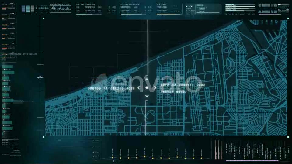Hi Tech User Interface Head Up Display Digital Map Videohive 21758165 Motion Graphics Image 10