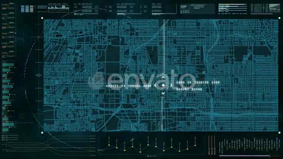 Hi Tech User Interface Head Up Display Digital Map Videohive 21758165 Motion Graphics Image 3