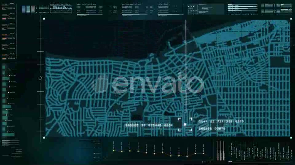 Hi Tech User Interface Head Up Display Digital Map Videohive 21758165 Motion Graphics Image 8