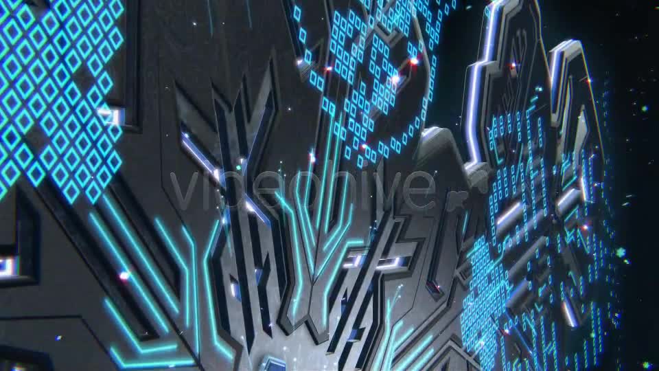 Hi Tech Winter Snowflake Videohive 9905549 Motion Graphics Image 1
