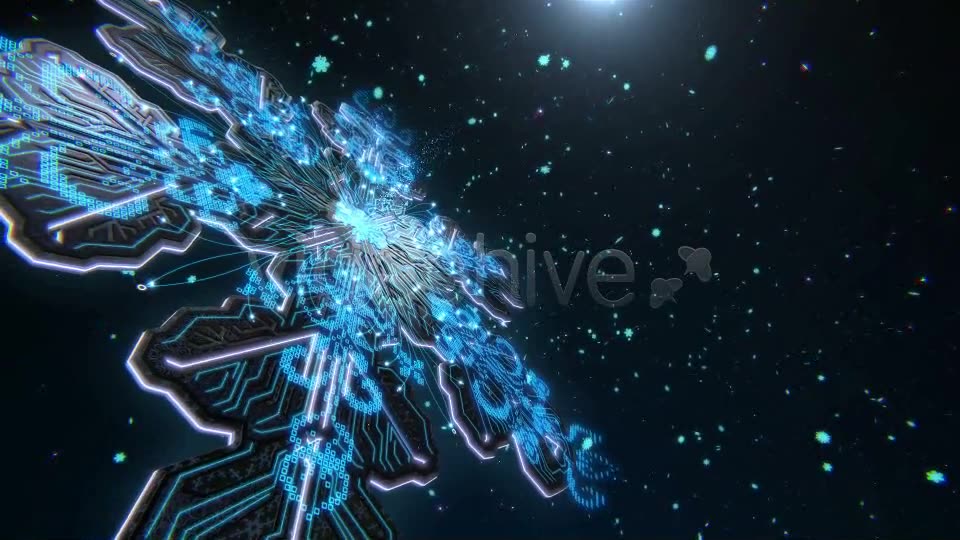 Hi Tech Winter Snowflake Videohive 9905549 Motion Graphics Image 10