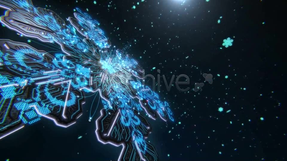 Hi Tech Winter Snowflake Videohive 9905549 Motion Graphics Image 11