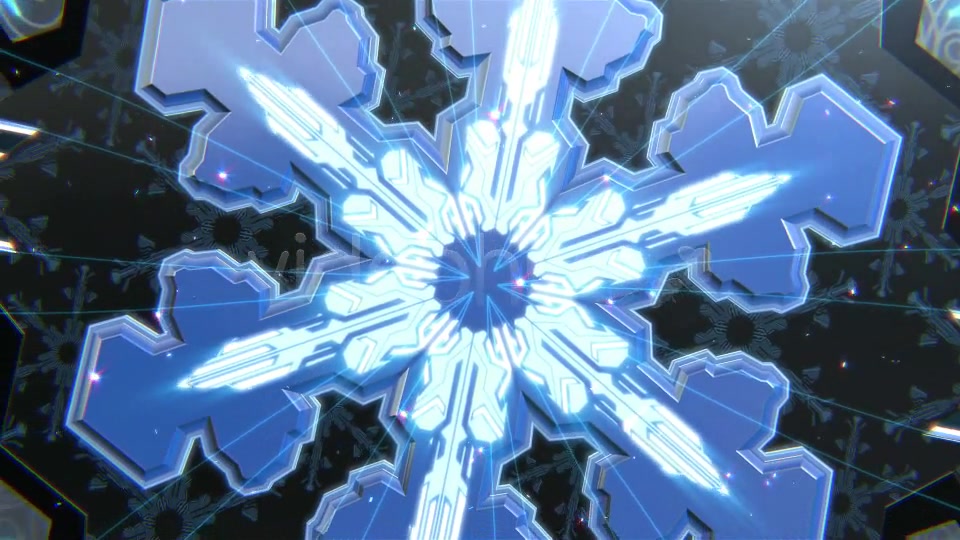 Hi Tech Winter Snowflake Videohive 9905549 Motion Graphics Image 4