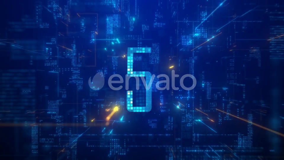 High Tech Data Space Countdown Videohive 24649159 Motion Graphics Image 6