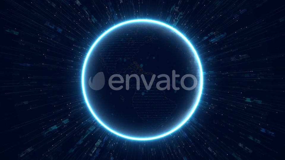 High Tech Data World Background 4K Videohive 23640844 Motion Graphics Image 4