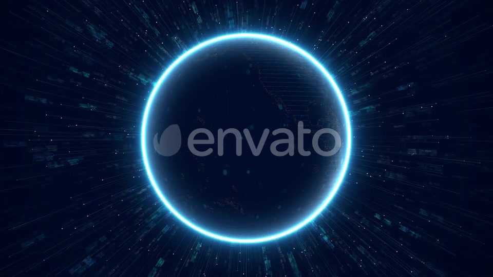 High Tech Data World Background 4K Videohive 23640844 Motion Graphics Image 7