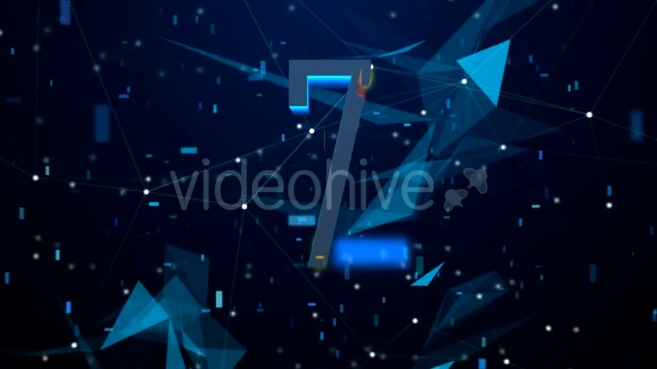 High Tech Digital Countdown (Blue Version) Videohive 21166647 Motion Graphics Image 4