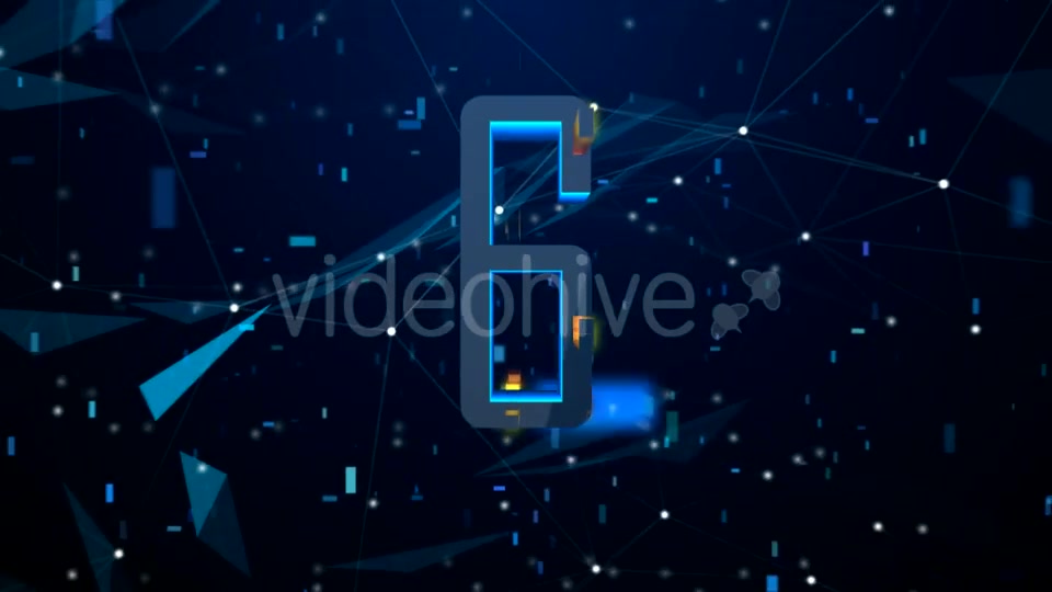 High Tech Digital Countdown (Blue Version) Videohive 21166647 Motion Graphics Image 5