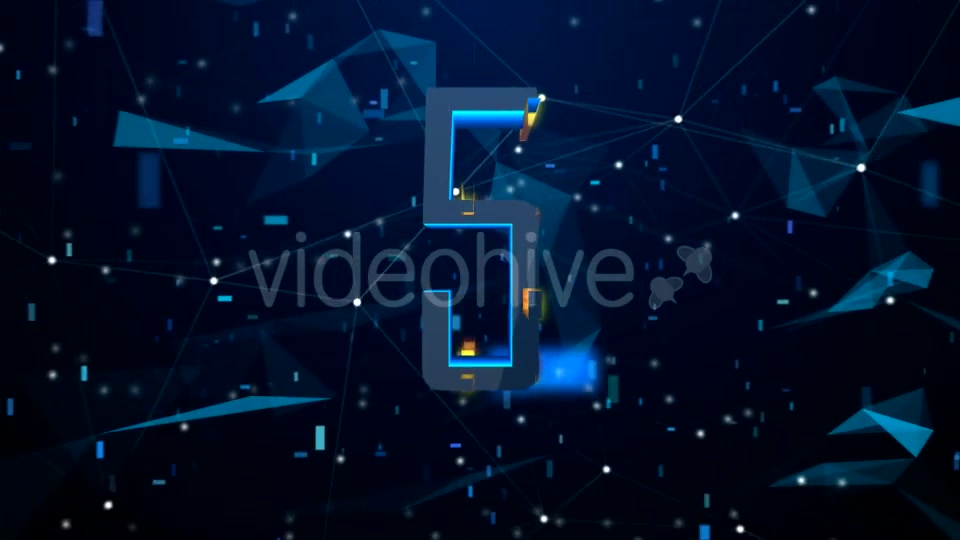 High Tech Digital Countdown (Blue Version) Videohive 21166647 Motion Graphics Image 6
