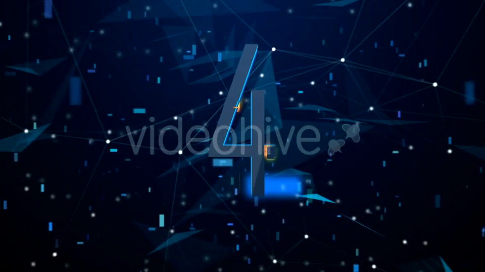 High Tech Digital Countdown (Blue Version) Videohive 21166647 Motion Graphics Image 7