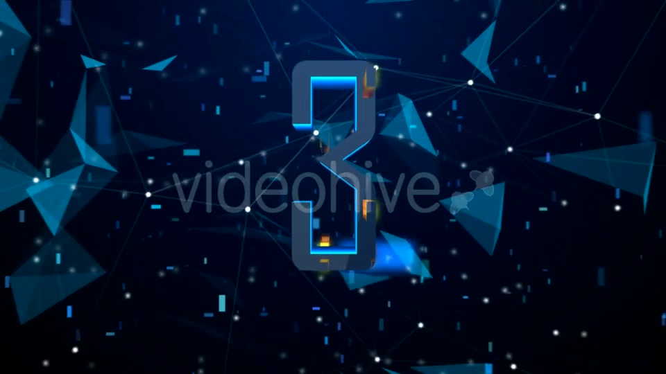 High Tech Digital Countdown (Blue Version) Videohive 21166647 Motion Graphics Image 8